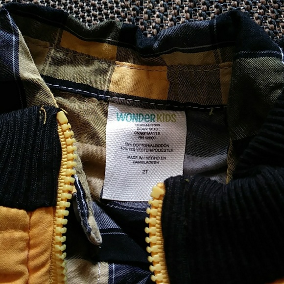 Toddler Dino Puffy Vest+button down+Jeans Set - Picture 4 of 7